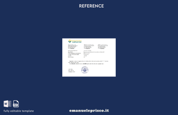 stile verificato Modello di riferimento Kirghizbank Kirghizistan
